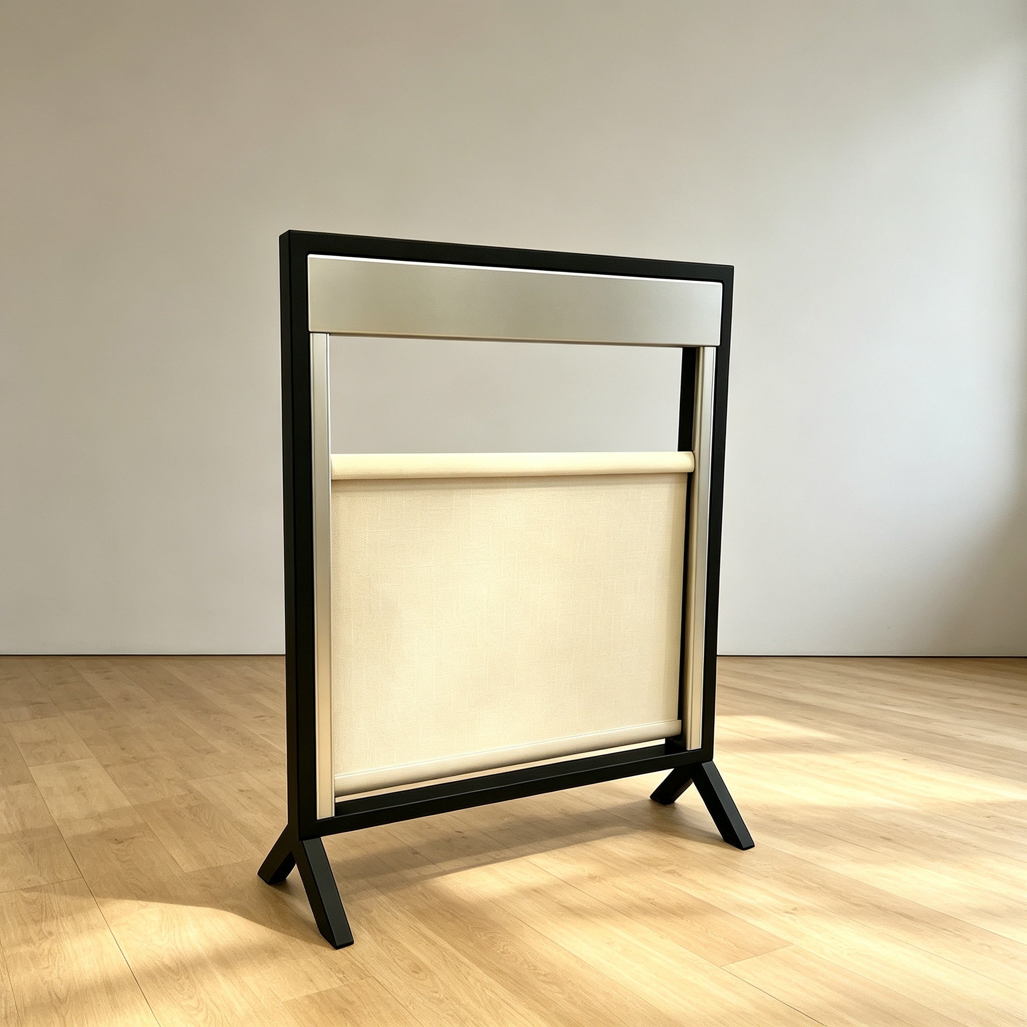 35x39in ShiShang Smart Floating Curtain – Portable Battery, Ultra-Quiet Motor (portable sample)