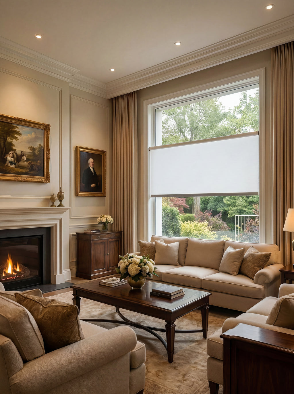 Track-mounted Smart Floating Curtains