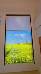 35x39in ShiShang Smart Floating Curtain – Portable Battery, Ultra-Quiet Motor (portable sample)